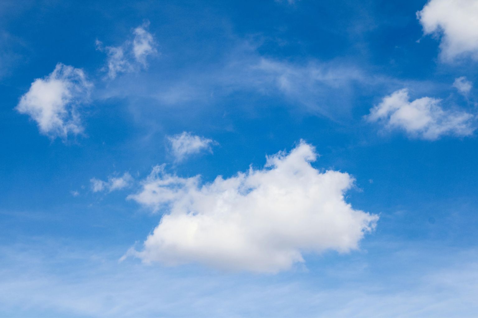 Blauer Himmel mit Wolken